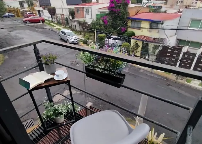 R02 At Itesm Cem Full Services, Shared-kitchen, Smart Tv, Parking, Balcony * Mexico City
