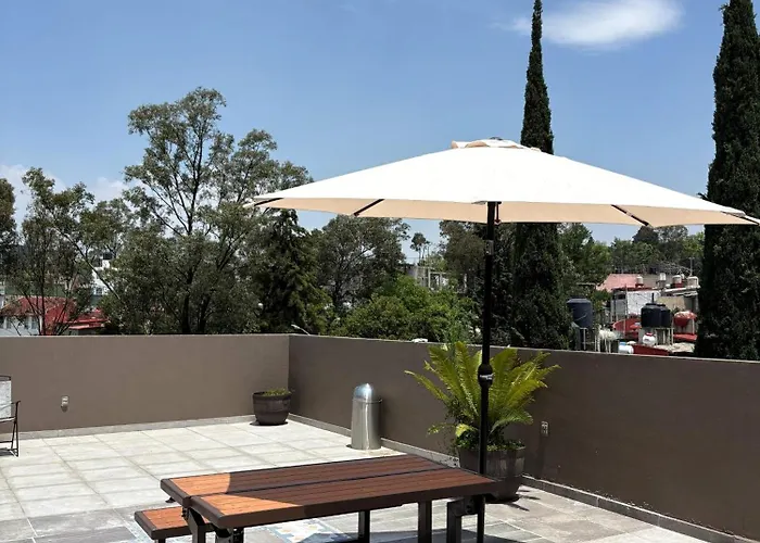Apartment R02 At Itesm Cem Full Services, Shared-kitchen, Smart Tv, Parking, Balcony *